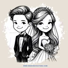 the newlyweds are smiling