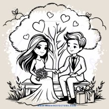 love story at the tree