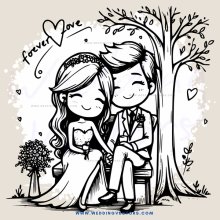 a couple sitting under a tree