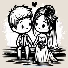 a boy and girl holding hands