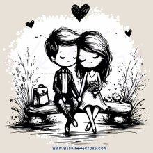 romantic moment between couple
