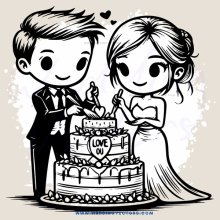 cake with hearts on it