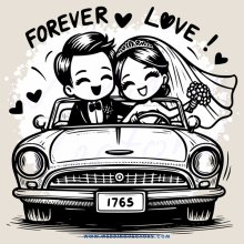 forever love cartoon style
