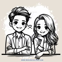 two people smiling and holding hands