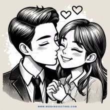a kissing couple