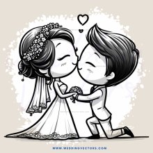 a wedding couple kissing and laughing