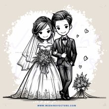 wedding couple pose for picture