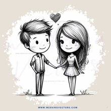 boy and girl alike cartoon picture