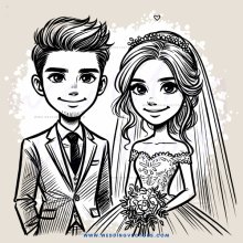 a young couple posing for a photo