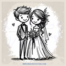 a boy and girl standing next to each other
