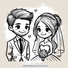 wedding cartoon