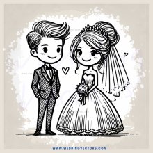 wedding comics 1st page (the comic is drawn with white ink on an off white background)