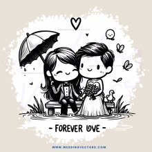 couple on bench with umbrella