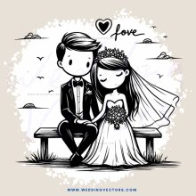 a couple sitting on a bench