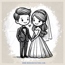 a couple's wedding day