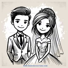 a couple in black and white