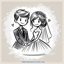 boy and girl hug in wedding picture