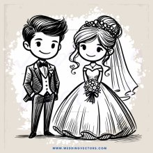 wedding portrait (in black and white)