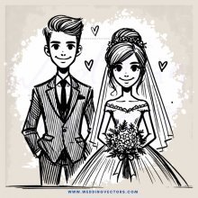 a happy couple standing together