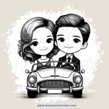 couple smiling while riding in car