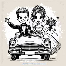 wedding cartoon