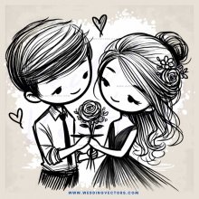 two people sharing a rose