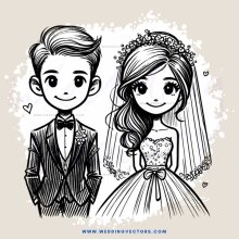 wedding couple smiling posing for picture