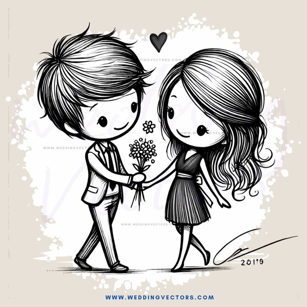 a love story illustration