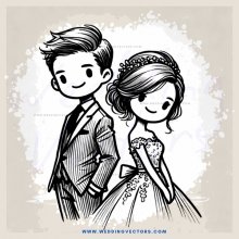 a man and woman in black and white