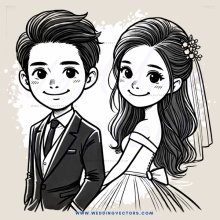 young couple portrait in black and white