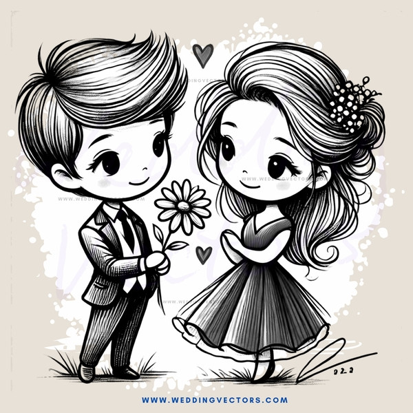 cartoon love story