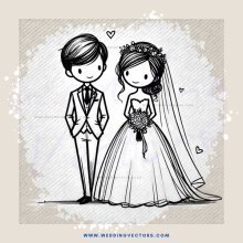 a couple's wedding picture