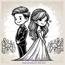 the bride and groom's big day