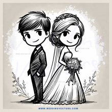 wedding pair cartoon gif