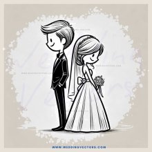 wedding bride and groom picture in black and white