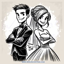 a couple smiling for their picture