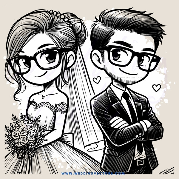groom and bride picture