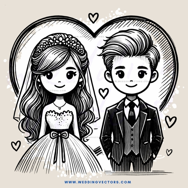 a couple in black and white