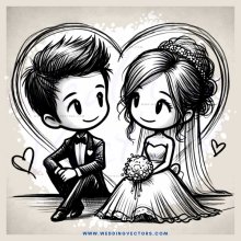 groom and bride sitting down together