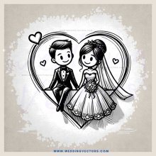 a couple sitting in an outline of a heart