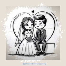 wedding anniversary gift card cover - stylized design - custom made