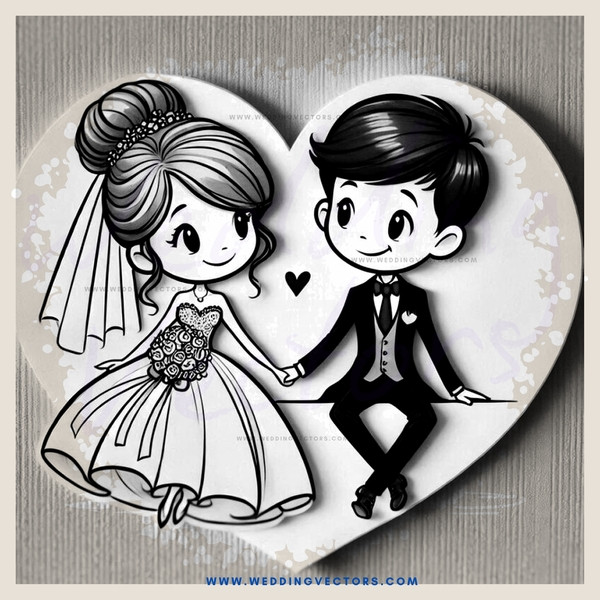 a couple posing for picture on a heart shaped frame
