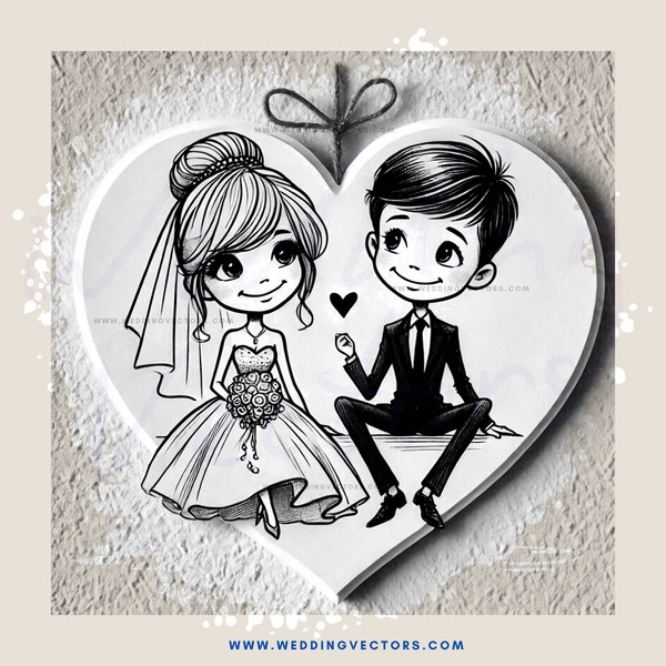 a couple sitting on a heart together
