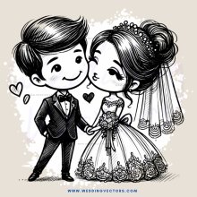 a couple in black and white