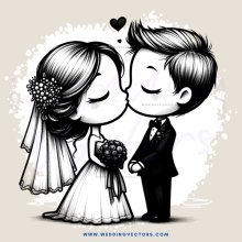 a wedding kiss