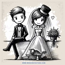 a man and woman sit together on a bench