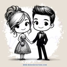a boy and girl holding hands