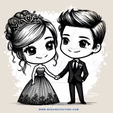 a bride and groom shake hands