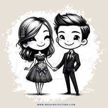 engaged couple facing each other