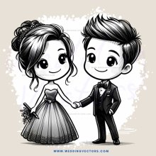 wedding pair smile at each other
